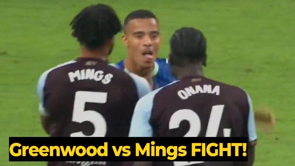 Mason Greenwood mocks Onana and Tyrone Mings during last night game against Aston Villa