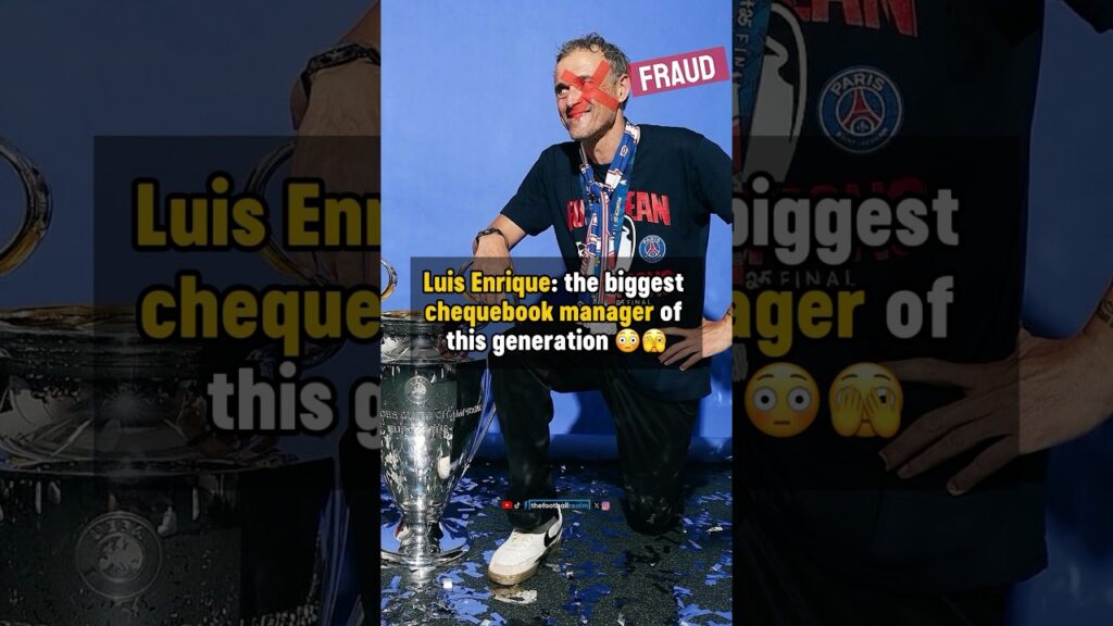 Is Luis Enrique a chequebook manager? 😳