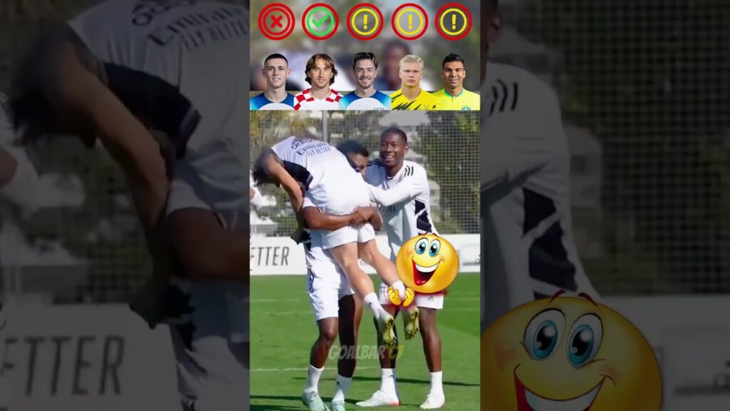 Haaland vs Modric vs Grealish vs Foden vs Casemiro : Shooting Practice in Training⚽🤯 #shorts