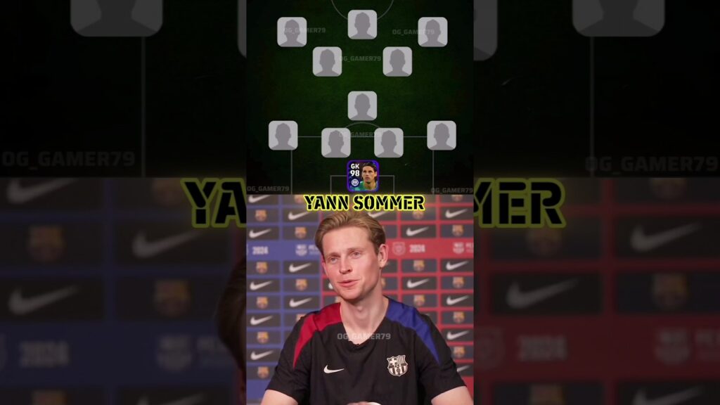 Frenkie de Jong Picked His Ultimate Present Dream XI 😱🔥 #efootball2024 #efootball2023