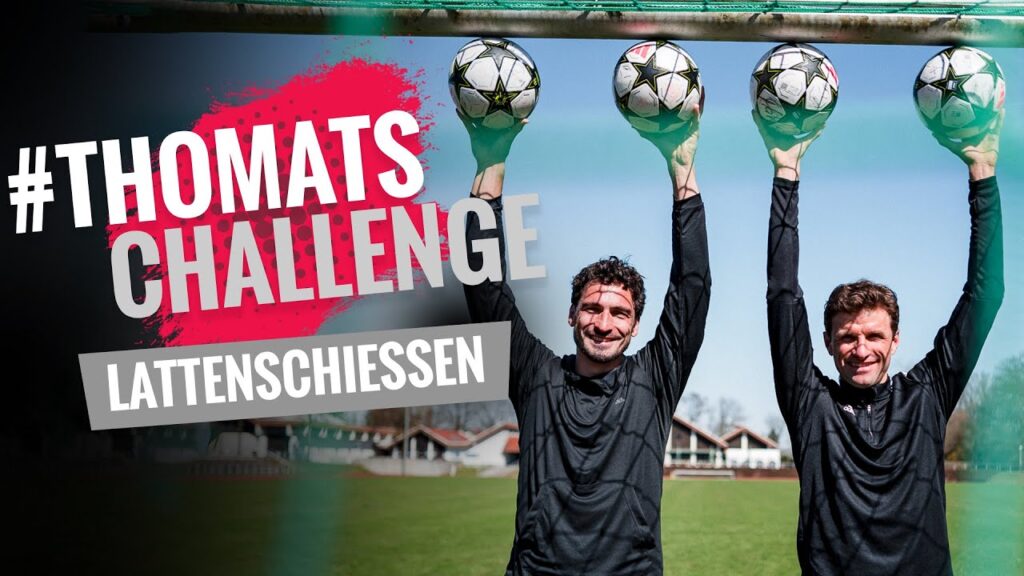 Lattenschießen de luxe mit Mats Hummels und Thomas Müller