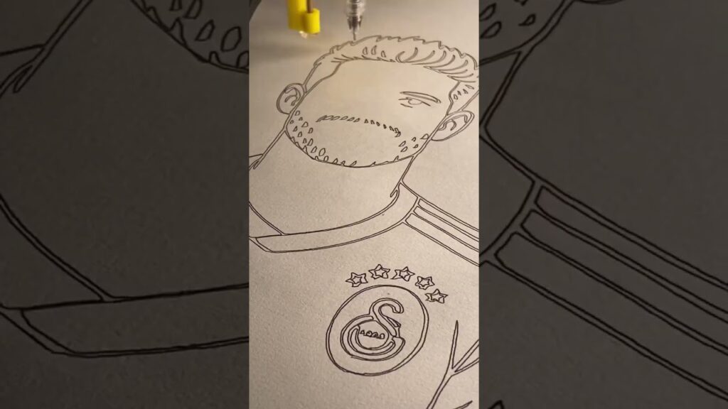 🟡🔴 Dries Mertens Drawing – Galatasaray’s Maestro! 🎨 #Shorts