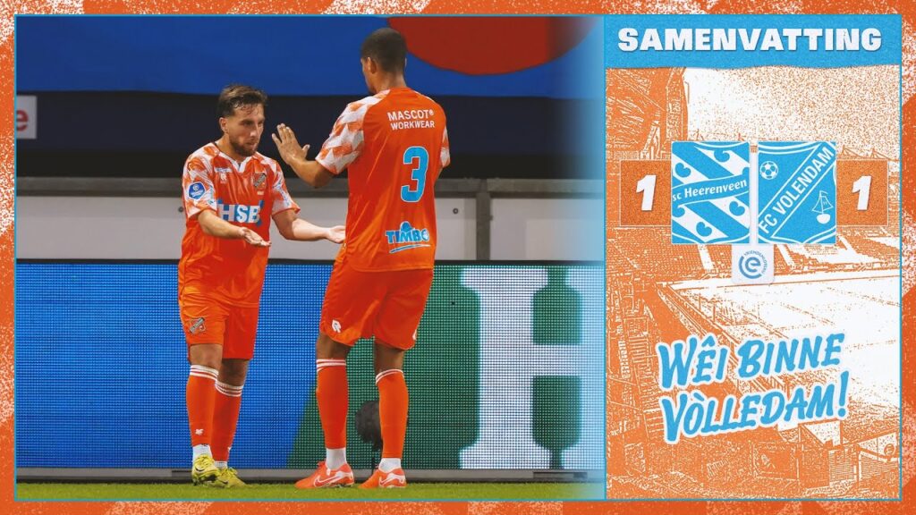 🤩 Een 𝗣𝗨𝗡𝗧 bij onze Eredivisierentree | Samenvatting sc Heerenveen - FC Volendam: 1 - 1 (2025-2026)