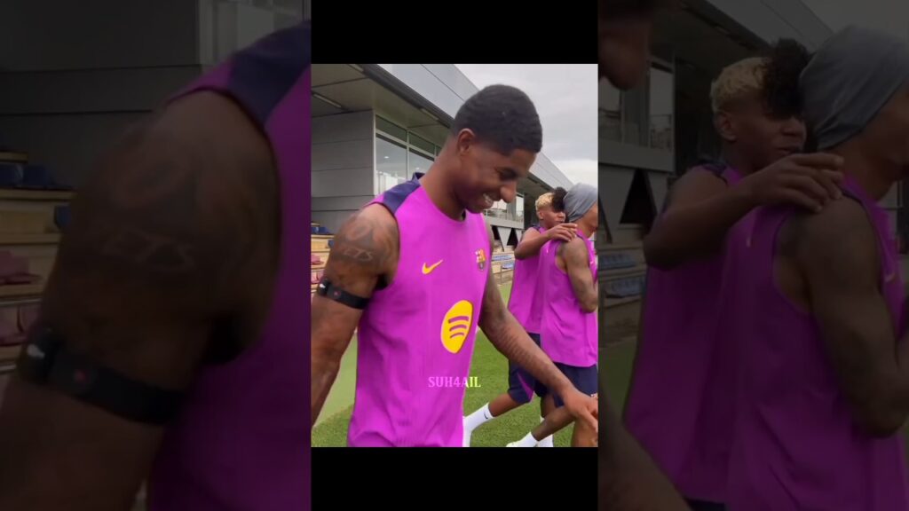 Rashford Humbles Ferran Torres in First Barcelona Training😳🔥 #barcelona #rashford #football #nutmeg