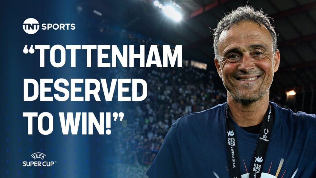 Luis Enrique believes his PSG side were lucky to beat Tottenham in the UEFA Super Cup 😳