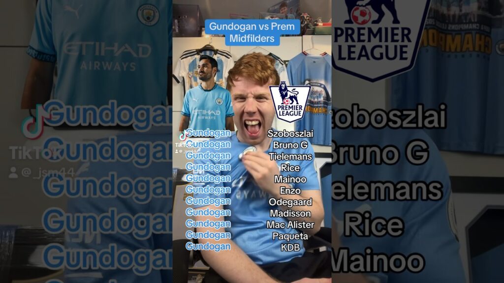 Ilkay Gundogan vs Premier League Midfielders ⚽️ #shorts