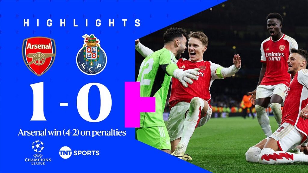 David Raya The Hero 🔴 | Arsenal 1-0 Porto (4-2 penalties) | Champions League Round Of 16 Highlights
