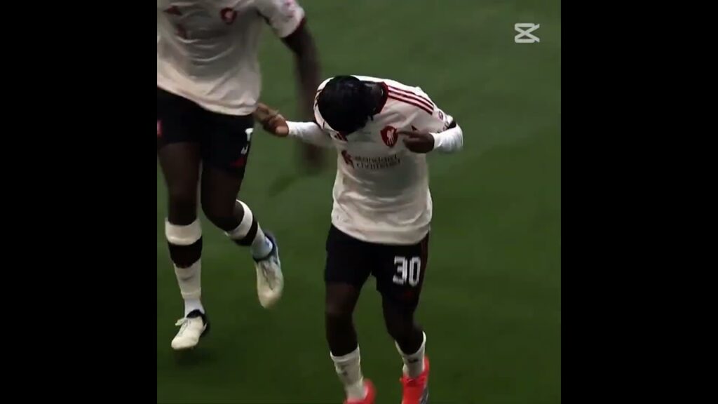 Frimpong first goal 🤫 #shorts #football.