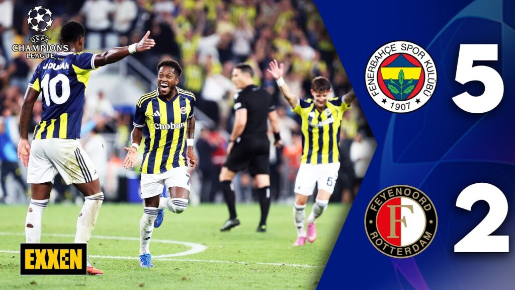 Fenerbahçe - Feyenoord (5-2) Maç Özeti | UEFA Şampiyonlar Ligi 3. Eleme Turu @ExxenSpor