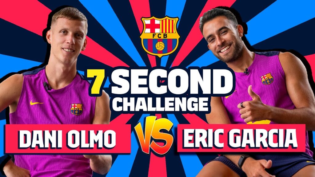 ⏱️DANI OLMO vs ERIC GARCIA | 7 SECOND CHALLENGE (LA LIGA EDITION!) | FC BARCELONA🔥
