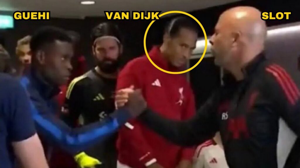 Virgil van Dijk Side-Eye Arne Slot Meeting Marc Guéhi