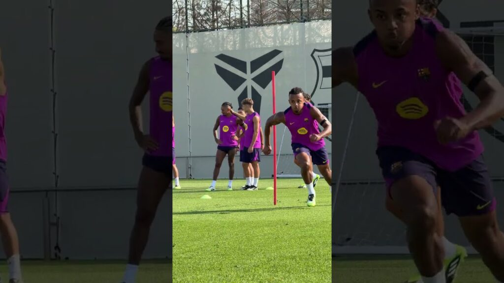 Kounde is a beast 😤🔥 #fcbarcelona #football #shorts