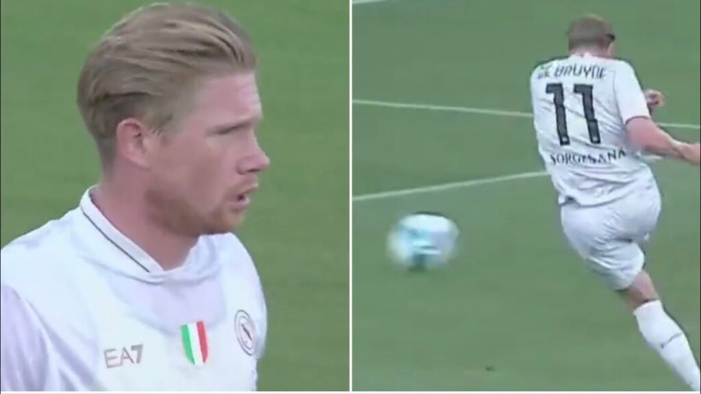 Kevin De Bruyne Brilliant Left-Footed Goal | Napoli 3-0 Girona #napoli