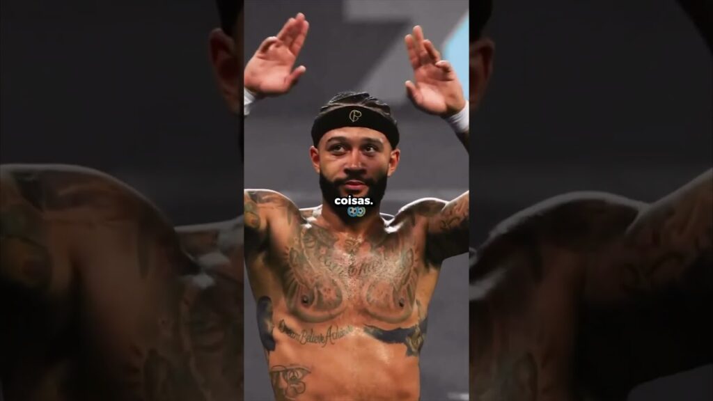 POR QUE O MEMPHIS DEPAY CHUTA A BOLA PARA LATERAL NO COMEÇO DO JOGO? 😳 #futebol