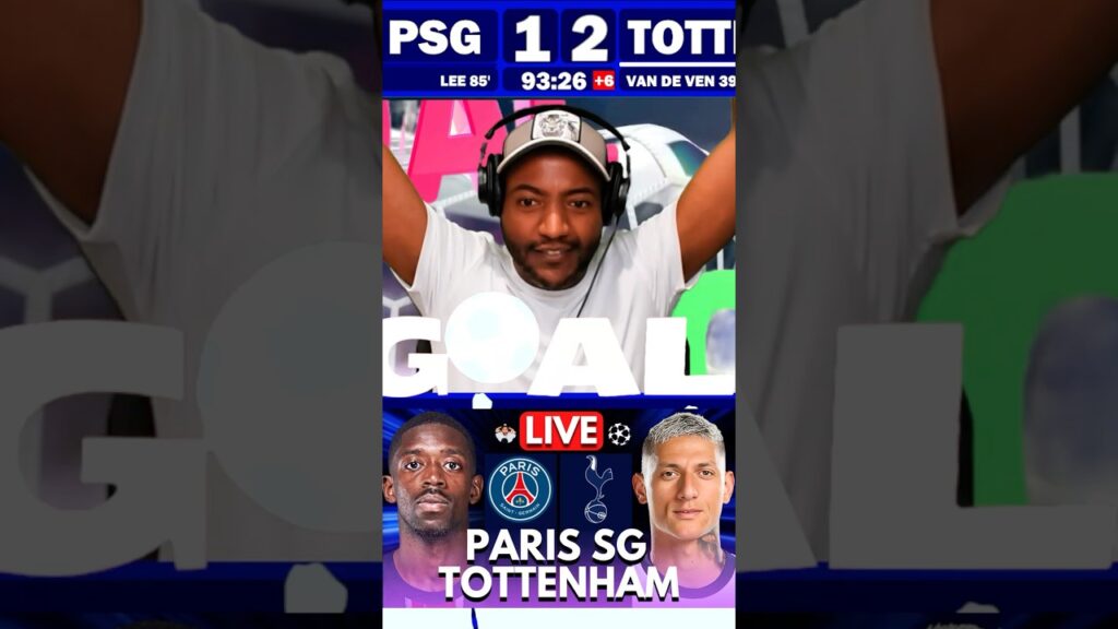🚨PSG vs Tottenham | Goncalo Ramos GOAL Reaction