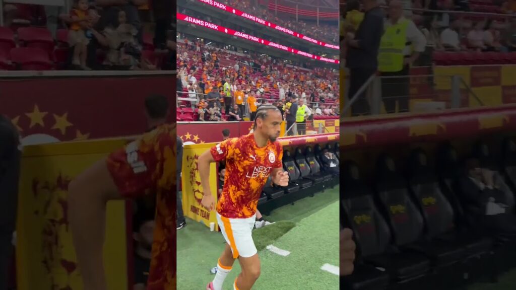 🟡🔴 Leroy Sane, RAMS Park’taki ilk Süper Lig maçı için sahada! #shorts #galatasaray