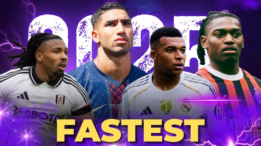 ⚡Top 10 Fastest Footballers in the World (2025) 🚀 Insane Speeds You Won’t Believe! ⚽🔥