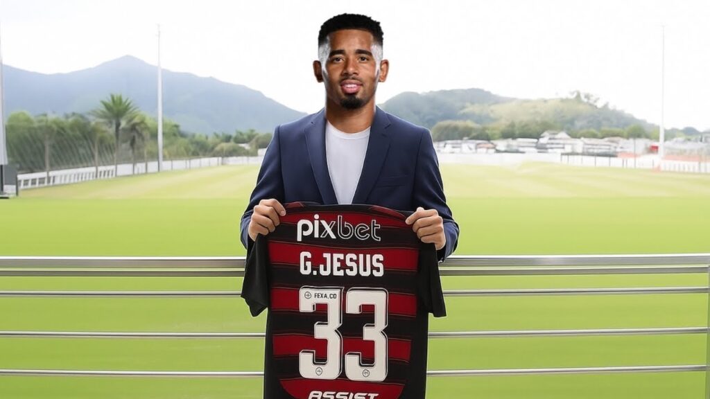 É OFICIAL! FLAMENGO APRESENTA GABRIEL JESUS
