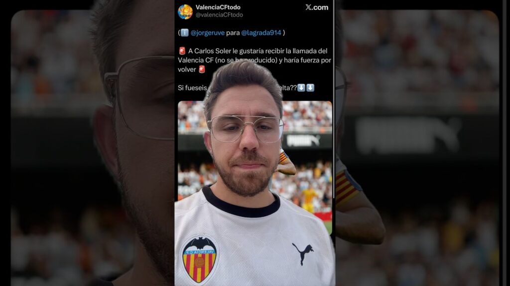 CARLOS SOLER SI O NO? Qué pensáis? ⚽️|#futbol #valenciacf #mestalla #futbolshorts