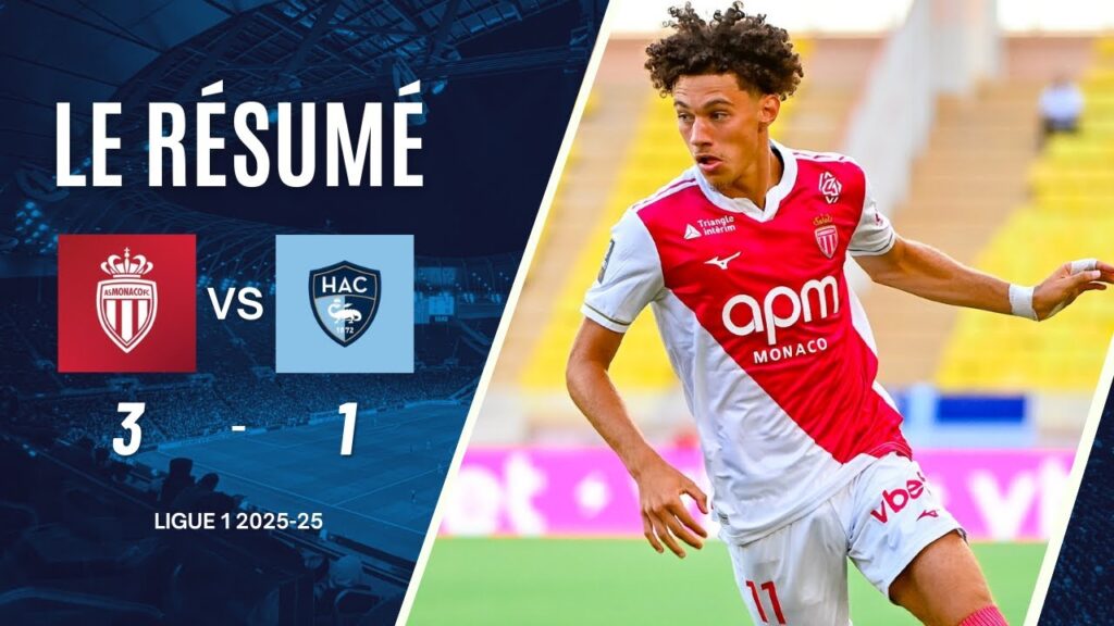 Monaco - Le Havre | 3-1 | Résumé | Ligue 1 2025-26 | monaco le havre