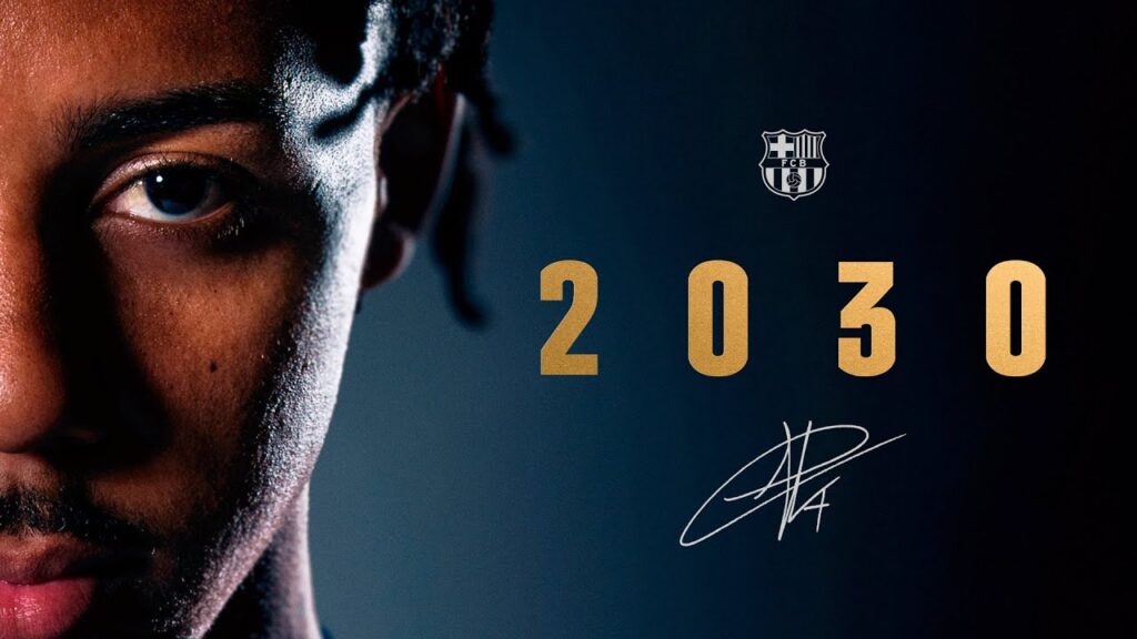 JULES KOUNDE EXTENDS HIS CONTRACT with FC Barcelona until 2030 🔵🔴 📝