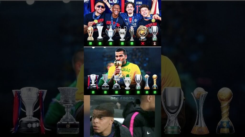 Dani Alves reached 7 Trophies in one season 🏆☠#fyp #football #brazil #barcelona #psg #neymar #barca