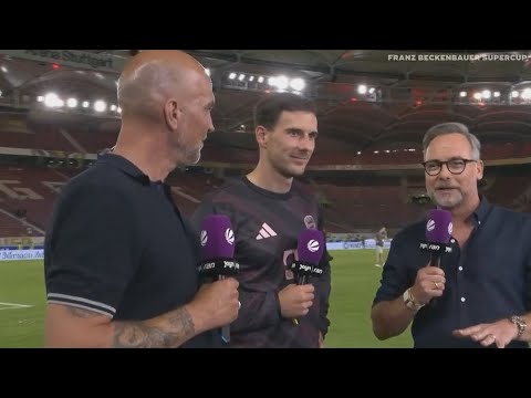 Goretzka | Kompany | Stiller | Interview Nach Dem Spiel | Stuttgart 1-2 Bayern  Deutscher Superpokal
