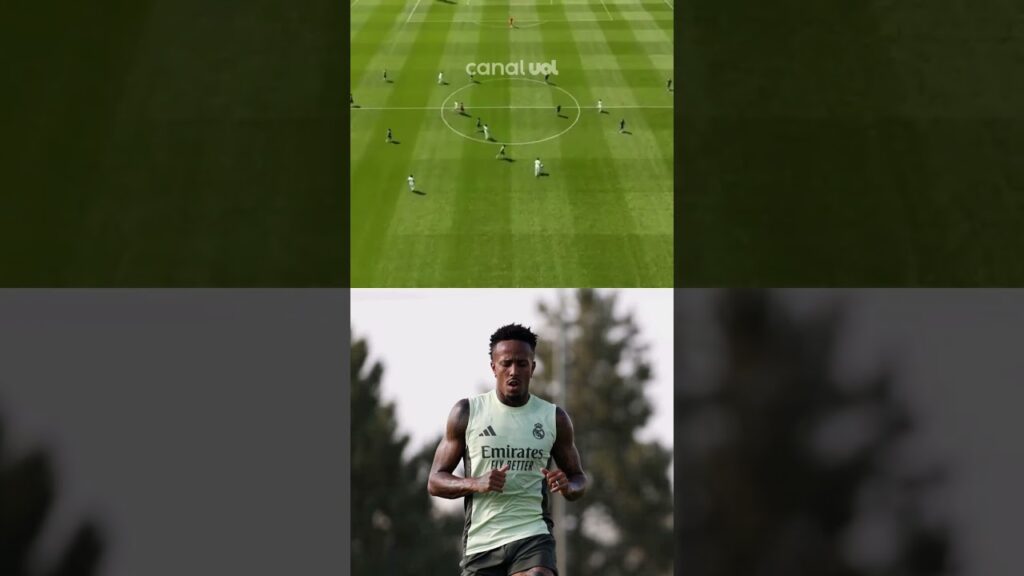 GOLAÇO! MILITÃO ACERTA CHUTE ABSURDO EM TREINO DO REAL MADRID; ASSISTA