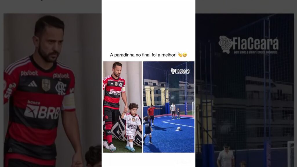 TOTÓI ROUBA A CENA! FILHO DE ÉVERTON RIBEIRO FAZ A PARADINHA! 🔴⚫🔥 #shorts #flamengo #totoi