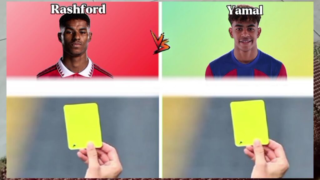 comparison of marcus rashford vs lamine yamal