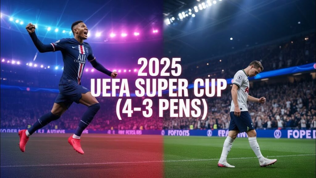 PSG vs Tottenham (2-2 | 4-3 Pens) | Big Moments & Analysis | UEFA Super Cup
