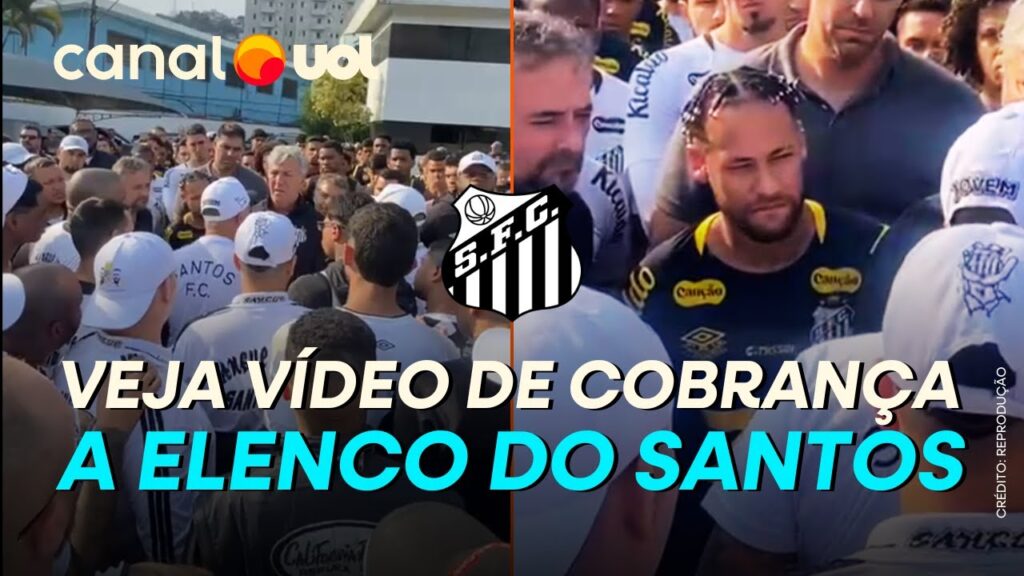 SANTOS: NEYMAR  É COBRADO JUNTO DE RESTO DO ELENCO EM INVASÃO DE TORCEDORES AO CT