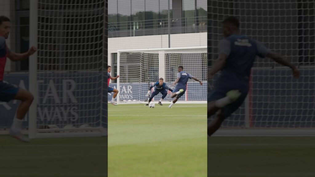 Smooth from Ousmane and Nuno. ✨⚽️ #PSG #Dembélé #NunoMendes