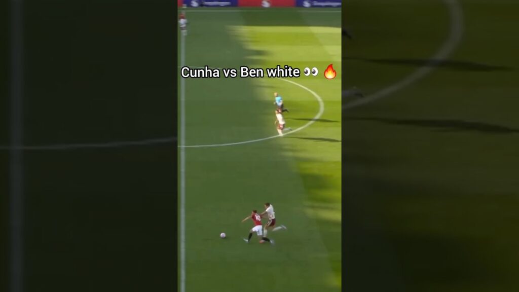 Cunha Skins Ben White 🔥 | Manchester United vs Arsenal | Premier League