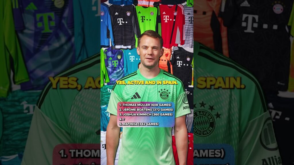 Can Manuel Neuer guess the five players he’s played with the most? 🤝