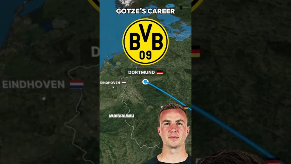 MARIO GÖTZE'S CAREER 🇩🇪 🇳🇱 🟡 #madridistamania #football #borussiadortmund