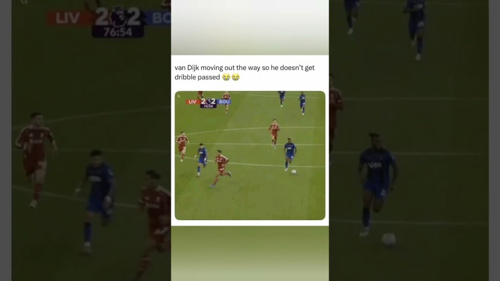 🥶😱Van Dijk AVOIDS Semenyo’s Dribble? 😳🔥 #liverpool #virgilvandijk #football #shorts