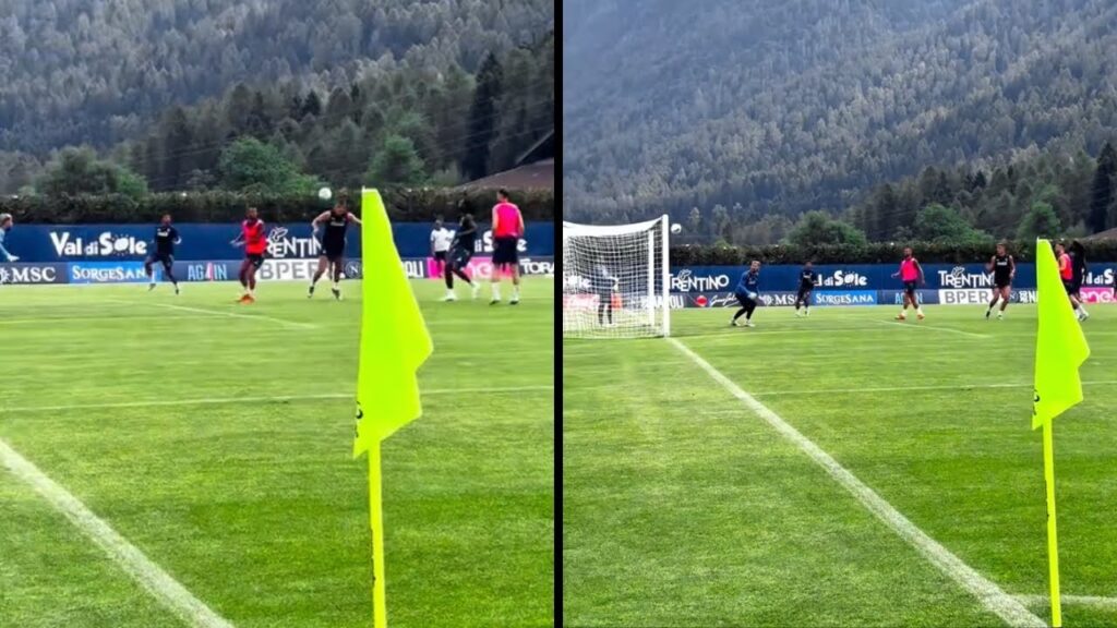 GOL LUCCA in allenamento 🎯 Che colpo di testa su assist di NOA LANG 👟⚽