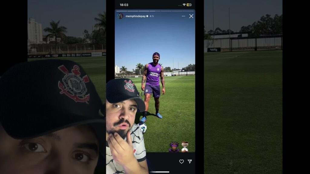 MEMPHIS DEPAY TREINANDO COM BOLA NO CORINTHIANS