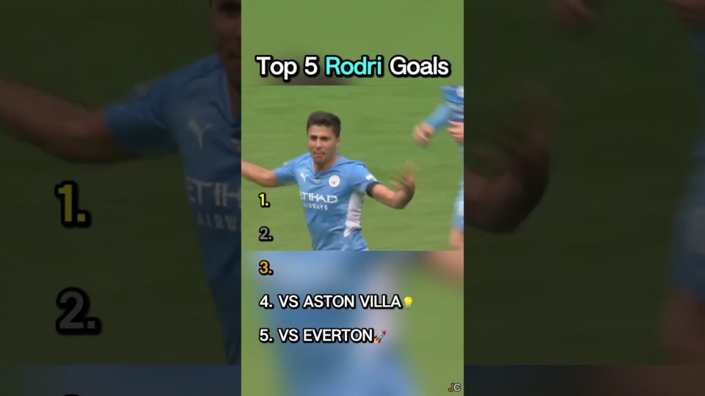 Top 5 Rodri Goals🏆