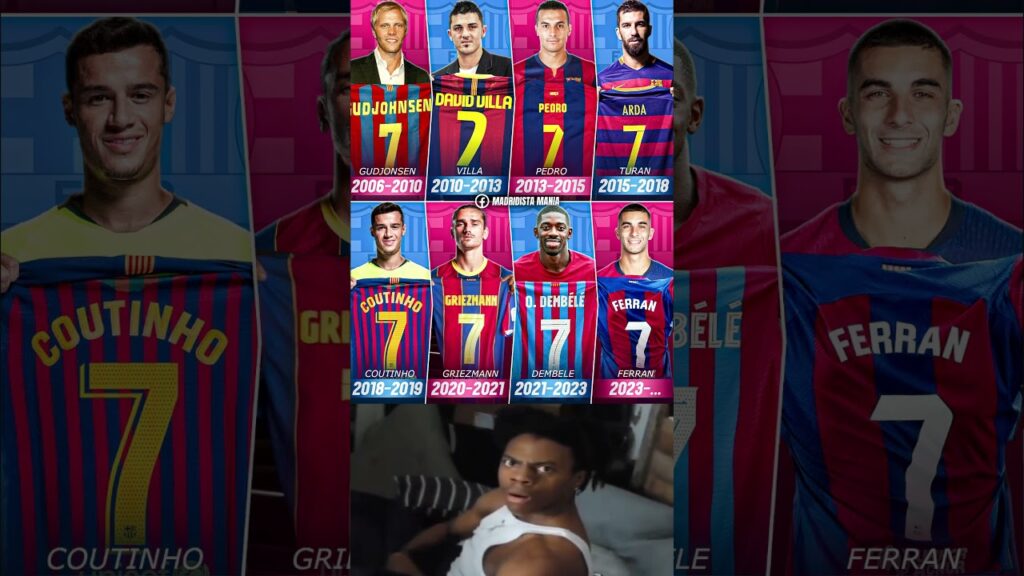 🔵🔴 Barcelona’s number 7 has been worn by Griezmann, Dembélé, Turan, Pedro... Who is your top & flop?