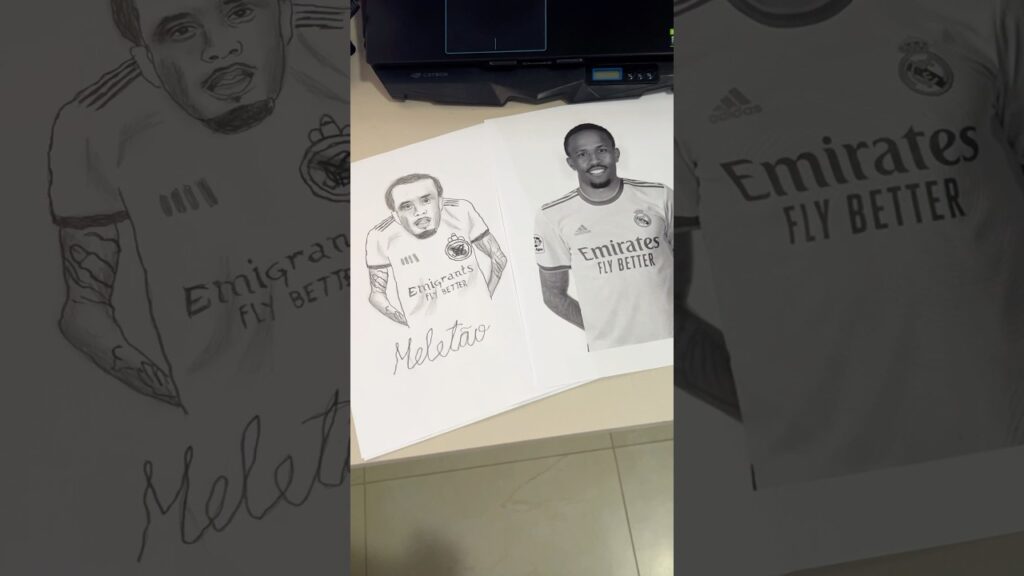 Éder Militão - Real Madrid 🎨 #edermilitao #realmadrid #laliga #championsleague #soccer #drawing