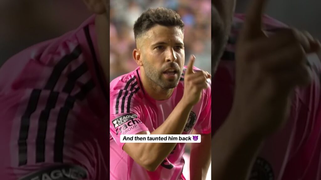 Jordi Alba wasn’t having Ezequiel Unsain’s mind games 😬