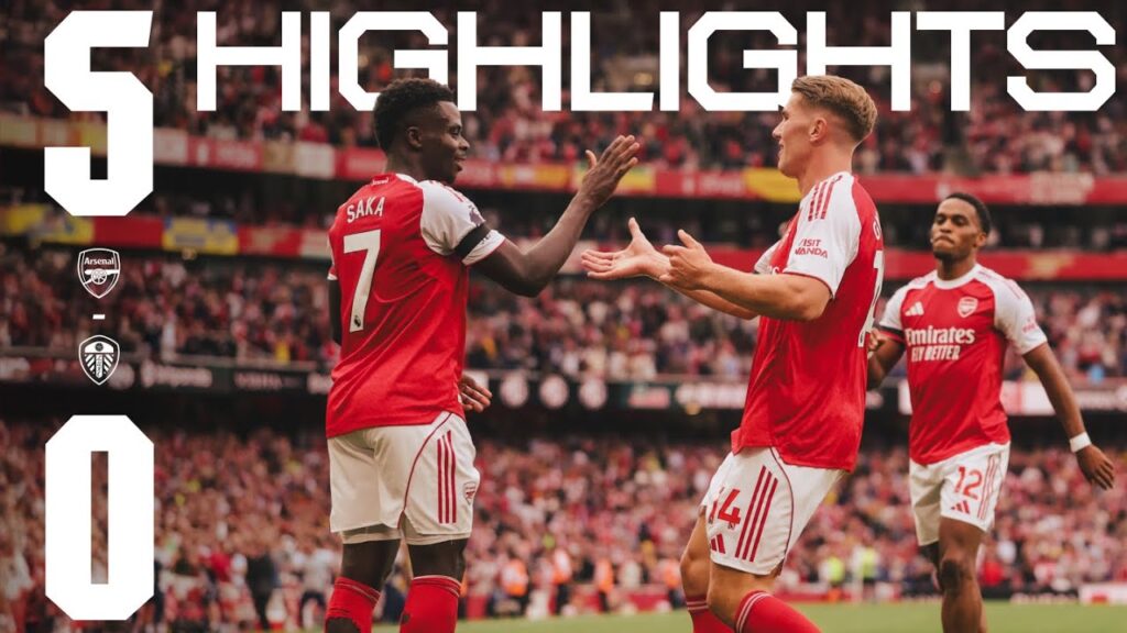 HIGHLIGHTS | Arsenal vs Leeds United (5-0) Gyokeres and Timber with the doubles, Saka scores