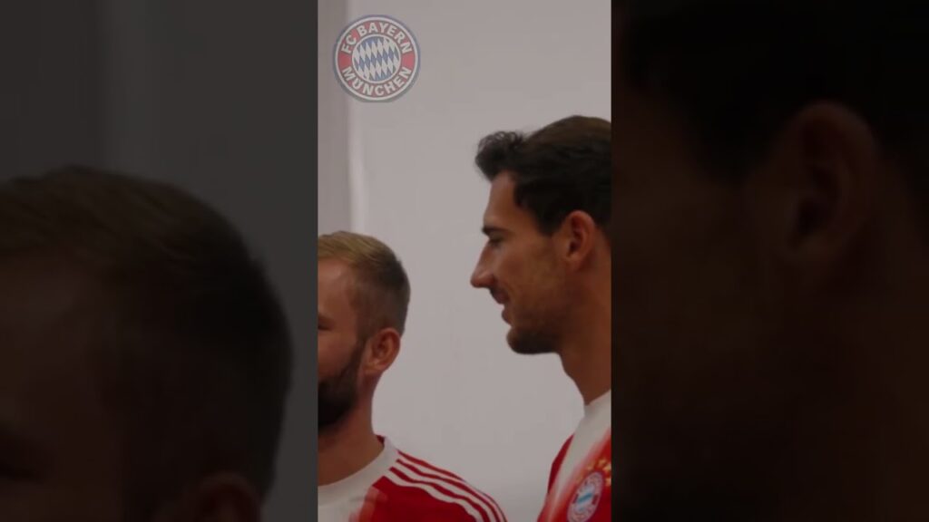 LEON GORETZKA AND KONRAD LAIMER AT PAULANER PHOTOSHOOTING #football #bayern #soccer #luisdiaz
