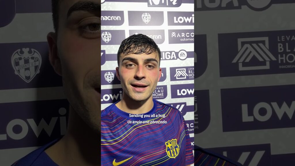 Pedri has something to tell you guys 🗣️ #fcbarcelona #fcb #pedri #shorts