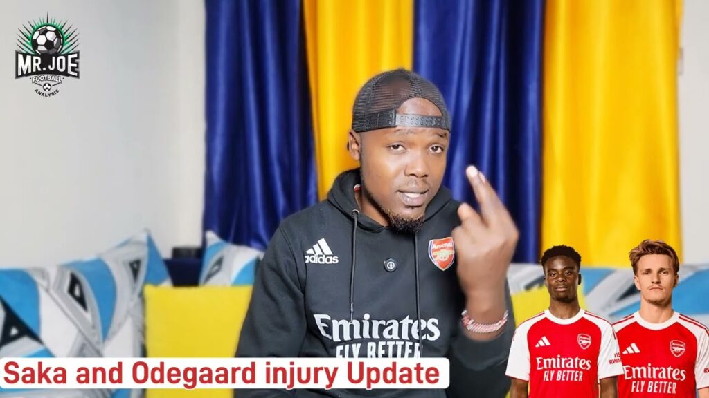 Bukayo Saka and Martin Odegaard injury Update. Saka set to miss 3-4 weeks