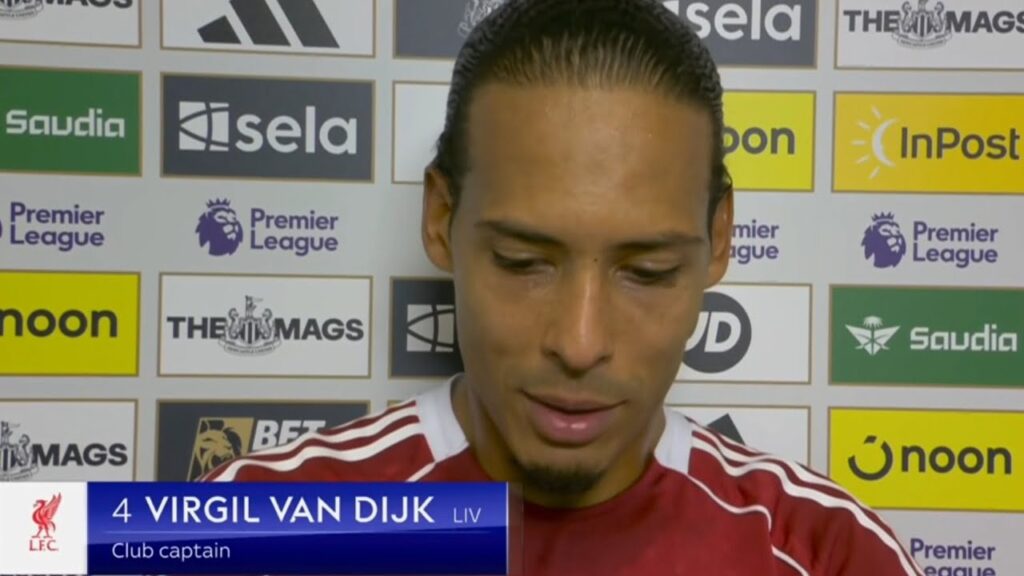 Virgil van Dijk Post Match Interview Newcastle United 2 vs 3 Liverpool 25/08/2025 Virgil van Dijk Post Match Interview Newcastle United 2 vs 3 Liverpool 25/08/2025