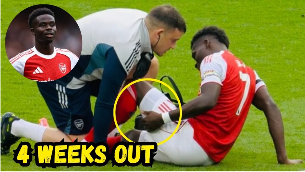 Bukayo Saka Out For 3-4 Weeks
