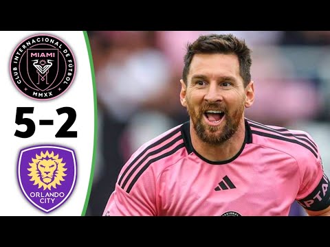 Inter Miami vs Orlando City 5-2 All Goals & Highlights - 2025 | Leagues Cup